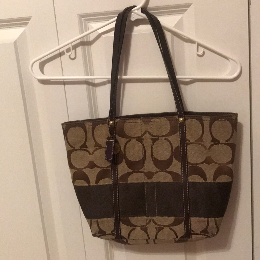 Coach signature tote